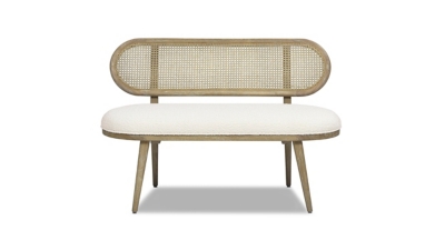 Jennifer Taylor Home Havana Upholstered Bench Settee, , large