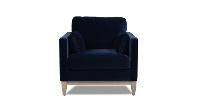 Jennifer Taylor Home Knox Arm Chair, Dark Navy Blue, large