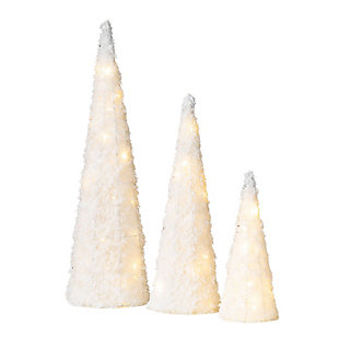 Sullivans Large Lighted Cone Trees (Set of 3), , large