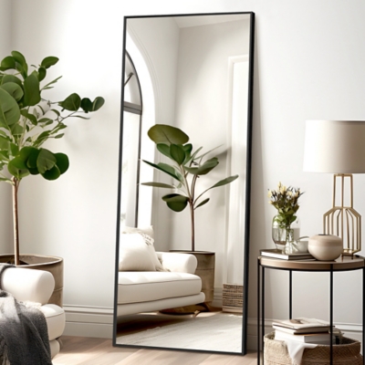 A600080292 Dulcea 21 x 64 Full Length Mirror, Black sku A600080292