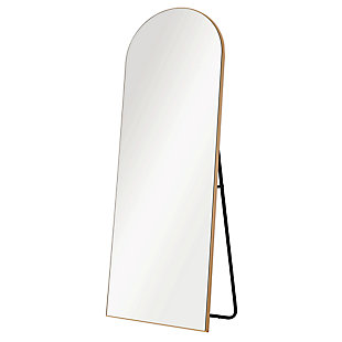 Feronia 21" x 64" Full Length Arched Floor Mirror, , large