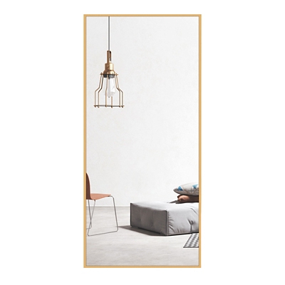 Feronia 34" x 71" Bathroom Vanity Mirror, Gold, large