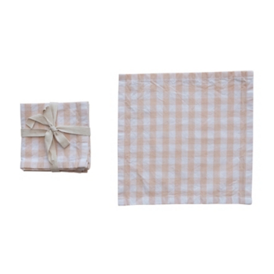 Storied Home Gingham Napkins (Set of 4), , large