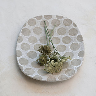 Storied Home Platter with Wax Relief Dots, , rollover