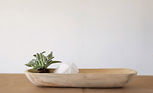 Storied Home Paulownia Oval Bowl, , rollover
