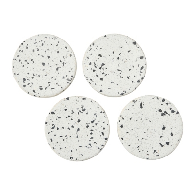 Storied Home Round Terrazzo Coasters (Set of 4), , large