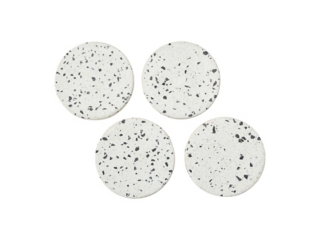 Storied Home Round Terrazzo Coasters (Set of 4)