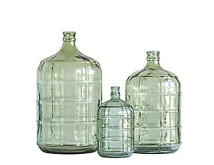 Storied Home Small Transparent Vintage Reproduction Bottle, , large