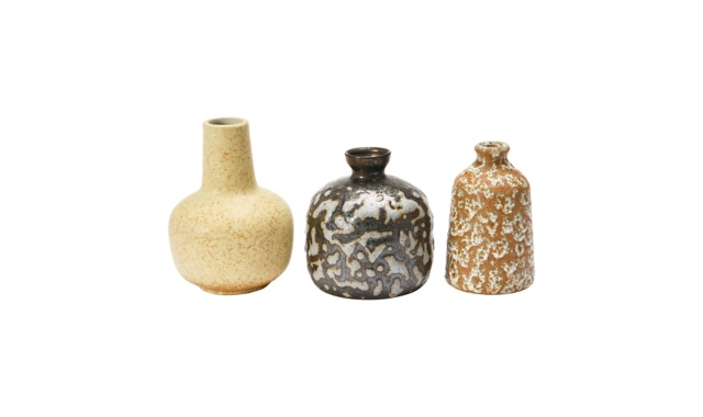 Storied Home Reactive Glaze Vases (Set of 3)