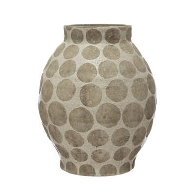 Storied Home Vase with Wax Relief Dots, , large