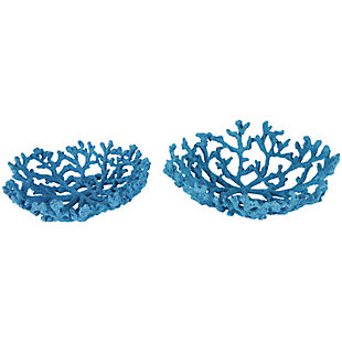 Bayberry Lane Coral Textured Decorative Bowl (Set of 2), , large