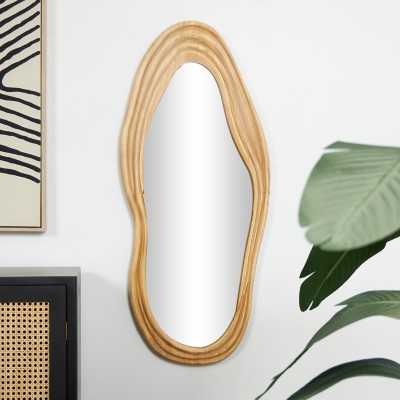 A600080492 Bayberry Lane Abstract Mirror with Carved Frame, B sku A600080492