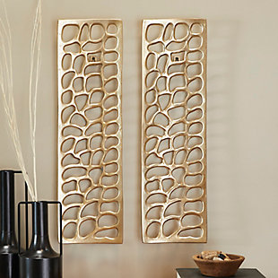 Bayberry Lane Abstract Cutouts Wall Decor (Set of 2) 7" W X 22"H, , rollover