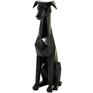 The Novogratz Cubist Dog Sculpture, Black, large