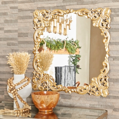 A600080559 The Novogratz Ornate Baroque Wall Mirror, Gold sku A600080559