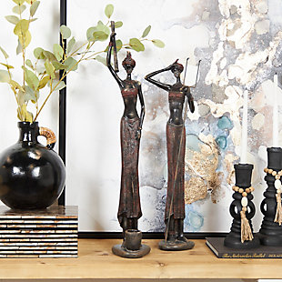 Bayberry Lane Tall African Women People Sculpture (Set of 2), , rollover