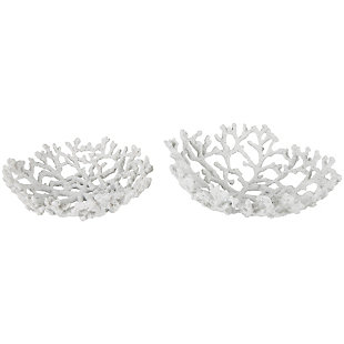 Bayberry Lane Coral Decorative Bowl (Set of 2), , large