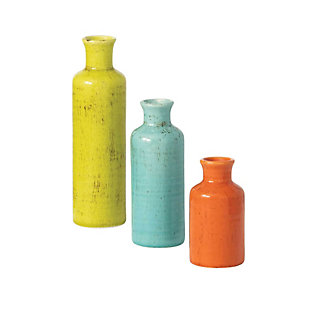 Sullivans Multicolored Bottle Vases (Set of 3), , large