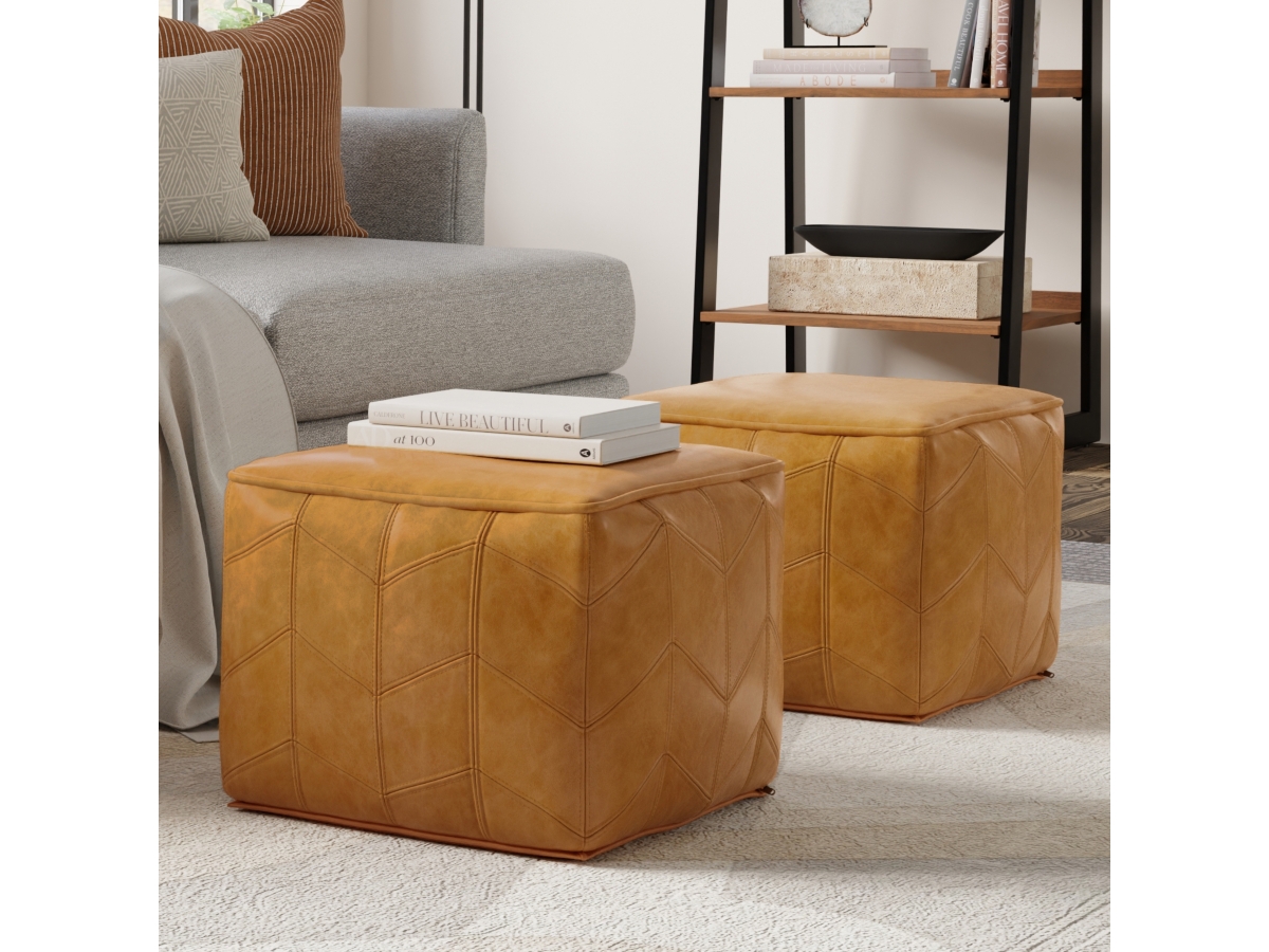 Simpli Home Morden Pouf, , large