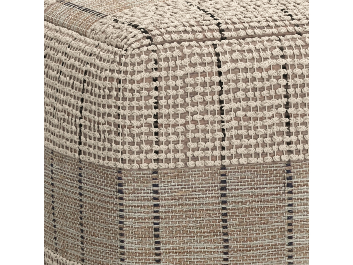 Simpli Home Elmer Pouf, , large