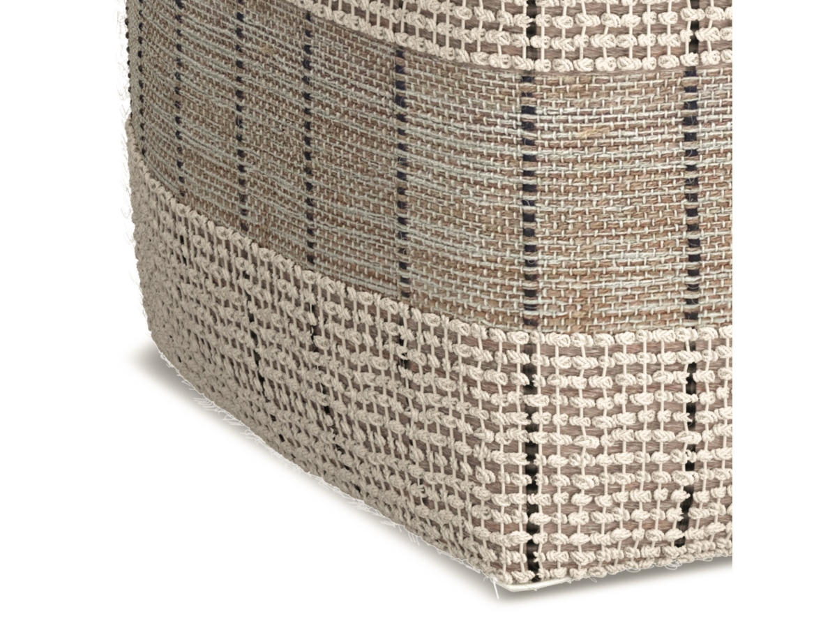 Simpli Home Elmer Pouf, , large