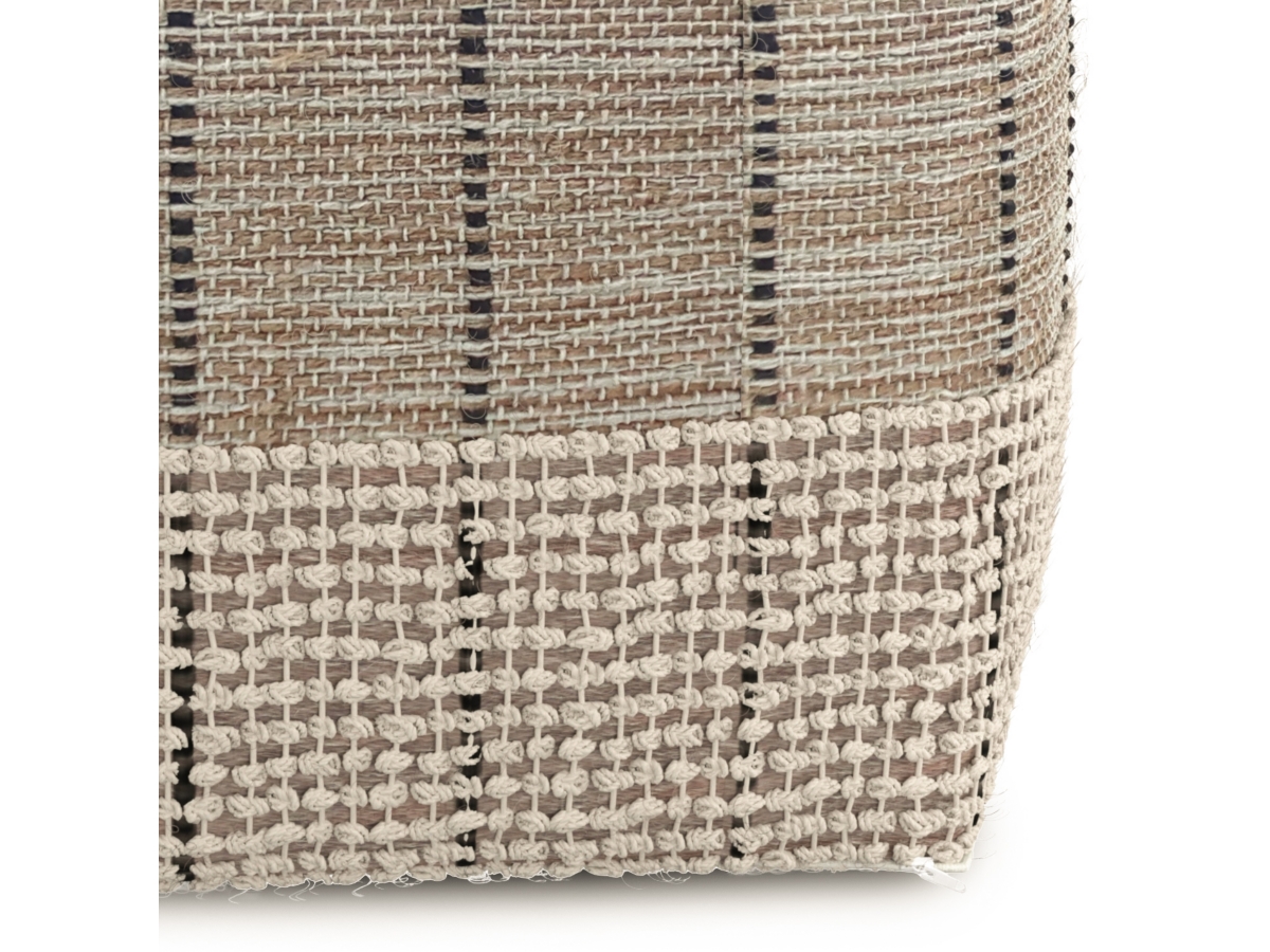 Simpli Home Elmer Pouf, , large