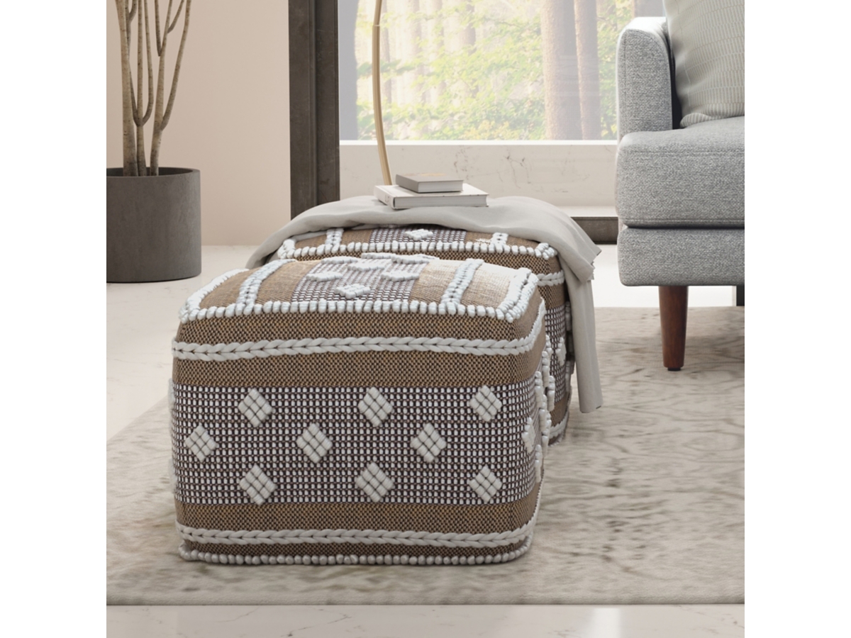 Simpli Home Mapleton Pouf, , large
