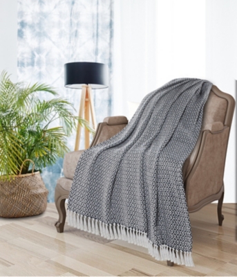 Rhombus Diamond Throw Blanket, , rollover