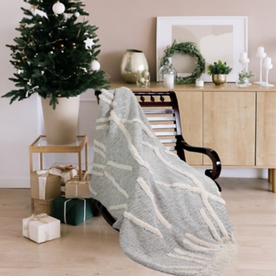 Diamond Lines Throw Blanket, , rollover