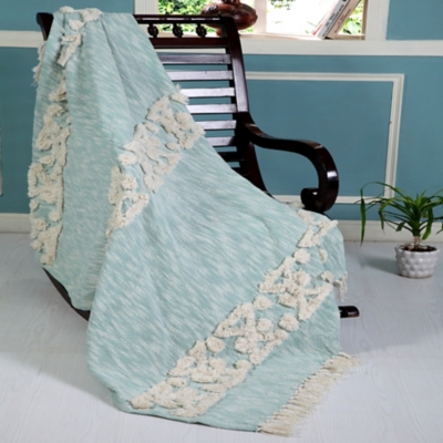 A600080789 Dayton Throw Blanket, Blue sku A600080789