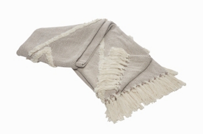 Diamond Herringbone Throw Blanket, , large