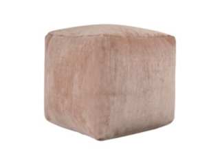 Yakar Solid Chenille Pouf