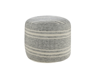 Atlantis Striped Indoor/Outdoor Pouf