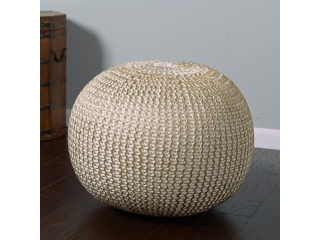 Celtic Cableknit Pouf