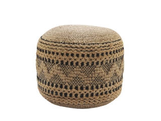 Spruce Geometric Pouf