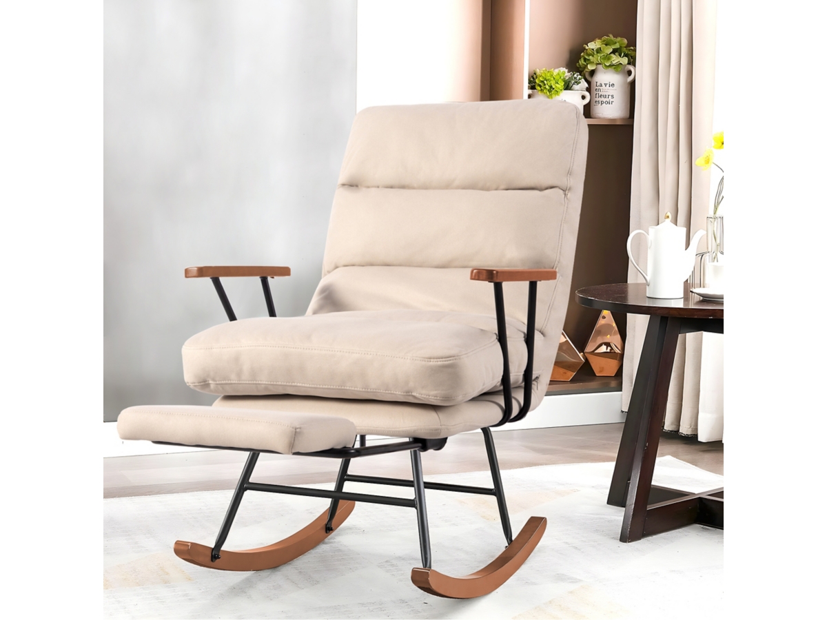 Homeluxe Multi Angle Rocking Chair with Retractable Ottoman Ashley