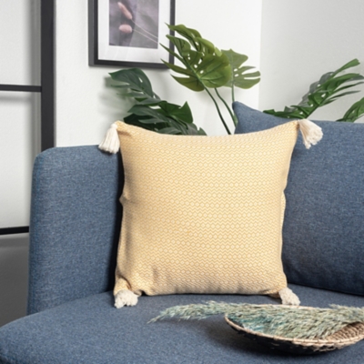 Suvii Home Ruby Decorative Throw Pillow, Mustard, rollover