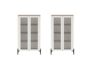 Manhattan Comfort Abbey 32" Accent Cabinet (Set of 2)
