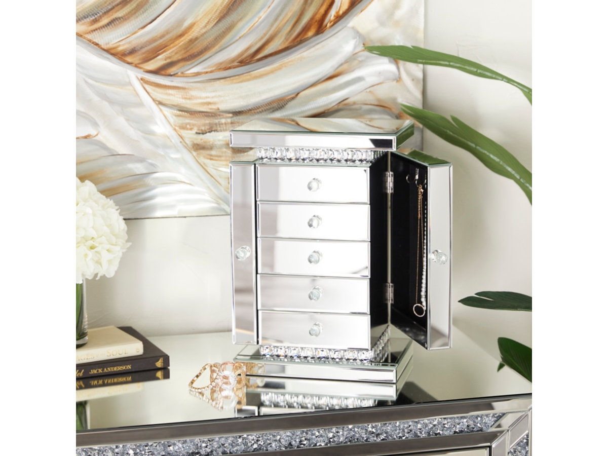 Outlet LARGE MIRRORED OBLONG JEWELRY BOX