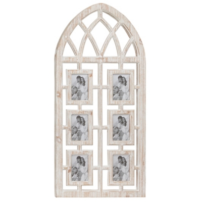 Bayberry Lane 6 Slot Wall Photo Frame 19" x 1" x 41", , large