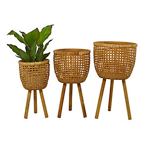Bayberry Lane Woven Planter (Set of 3), , large