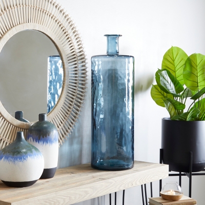 Bayberry Lane Large Spanish Vase, Blue, rollover