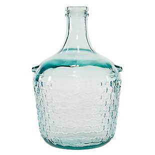 Bayberry Lane Spanish Vase with Bubble Texture, Clear, large