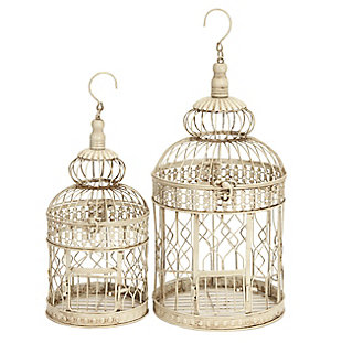 Bayberry Lane Hinged Top Birdcage with Latch and Hanging Hook (Set of 2), , large