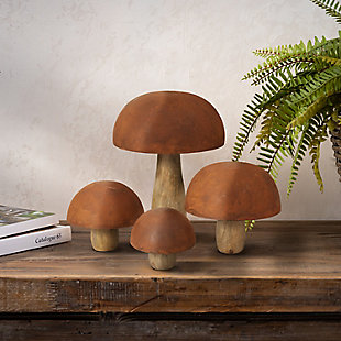Gerson International Mushroom Figurines (Set of 4), , rollover