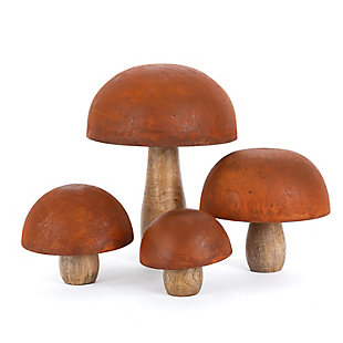Gerson International Mushroom Figurines (Set of 4), , large