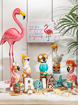 Gerson International Indoor/Outdoor Flamingo Figurine (Set of 2), , rollover
