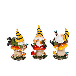 Gerson International Bee Gnome Figurines (Set of 3), , large