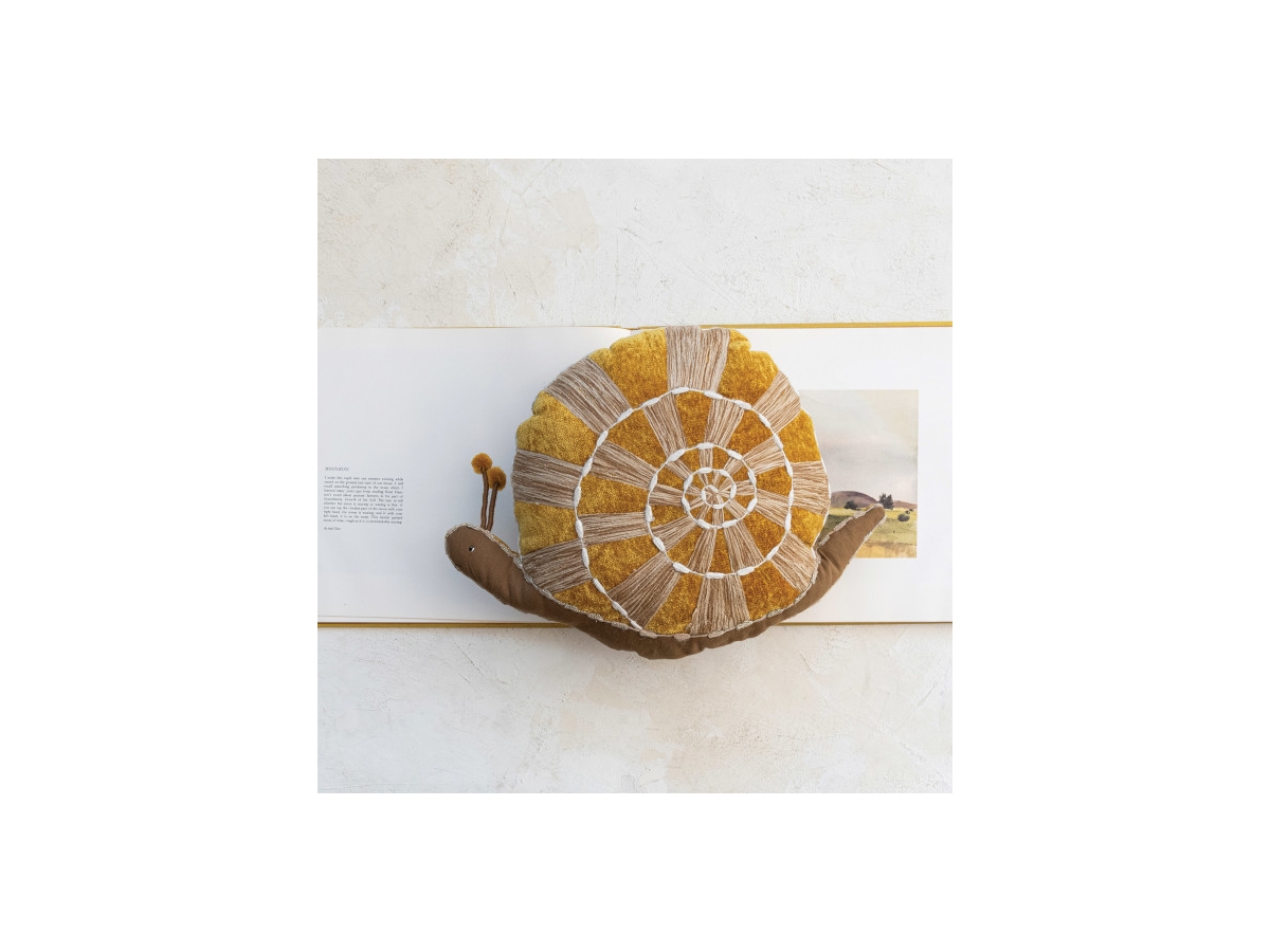Storied Home Indoor/Outdoor Snail Shaped Pillow | Ashley