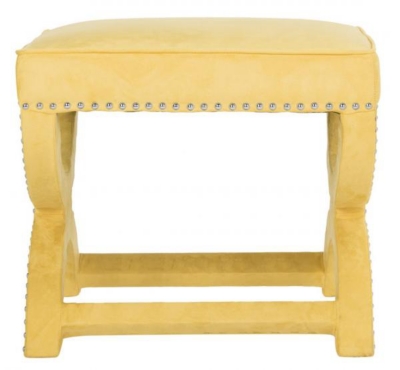 Safavieh Mystic Ottoman, Yellow, large